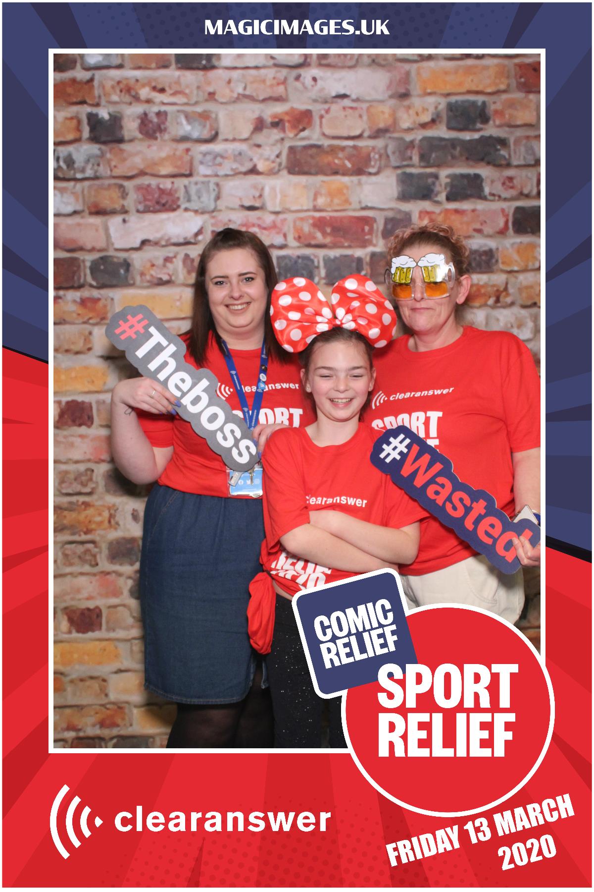 Clear Answer Sport Relief | View more photos from the event at gallery.magicimages.uk/u/MagicImages/Clear-Answer-Sport-Relief